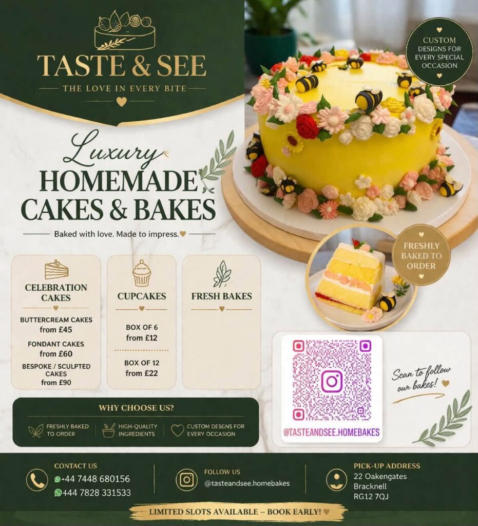 Taste and See Home Bakes